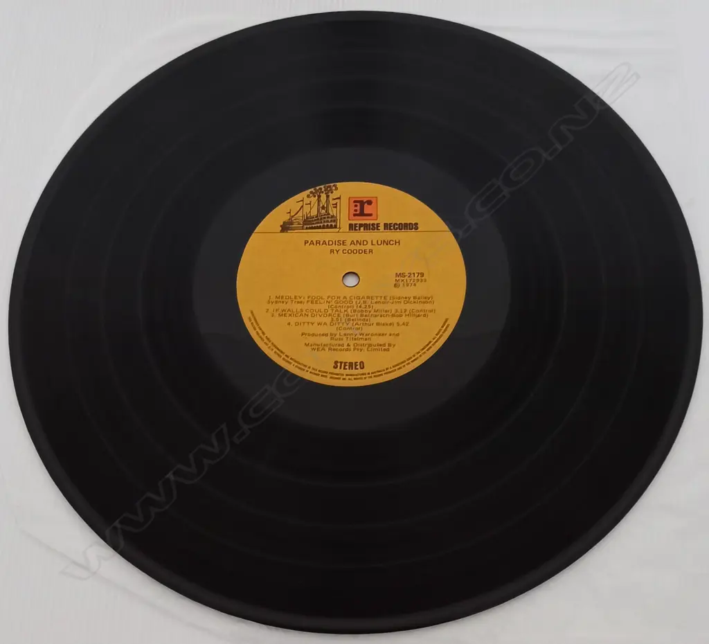 Ry Cooder, Paradise And Lunch Image 1++